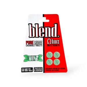 Blend. 7-Hydroxymitragynine Max Strength Chewable Tablets Mint 60mg Per Tablet